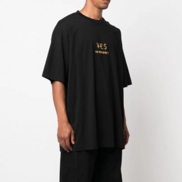 베트멍 남/녀 트렌디 블랙 반팔티 - Vetements Unisex Black Tshirts 