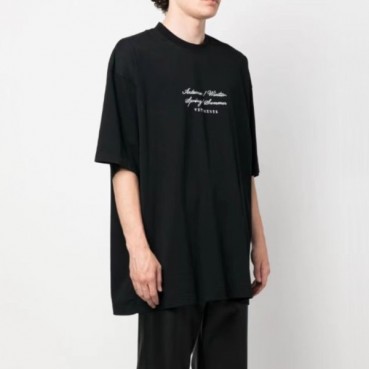 베트멍 남/녀 트렌디 블랙 반팔티 - Vetements Unisex Black Tshirts 