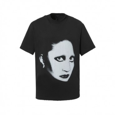 발렌시아가 남성 블랙 크루넥 반팔티 - Balenciaga Mens Black Short sleeved Tshirts 