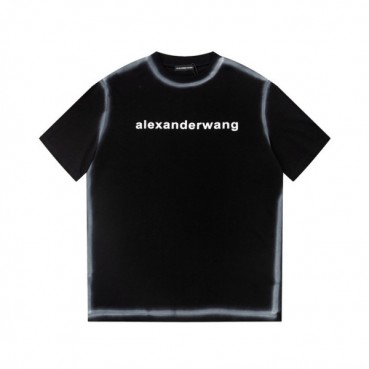 알렉산더왕 남성 블랙 반팔티 - Alexander wang Mens Black Short sleeved Tshirts 