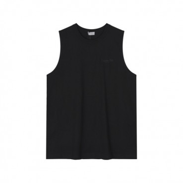 디올 남성 블랙 크루넥 나시 - Dior Mens Black Sleeveless Tshirts 