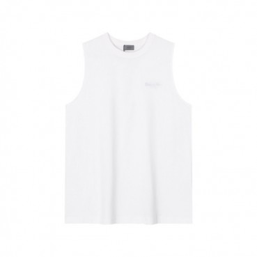 디올 남성 화이트 크루넥 나시 - Dior Mens White Sleeveless Tshirts 