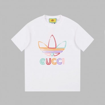 구찌 남/녀 화이트 크루넥 반팔티 - Gucci Unisex White Short sleeved Tshirts 