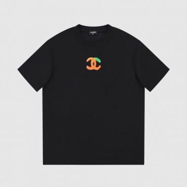 샤넬 남/녀 크루넥 블랙 반팔티 - Chanel Unisex Black Tshirts 