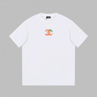 샤넬 남/녀 크루넥 화이트 반팔티 - Chanel Unisex White Tshirts 