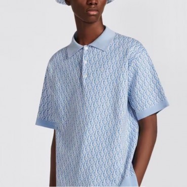 디올 남성 블루 폴로 반팔티 - Dior Mens Black Short sleeved Tshirts 