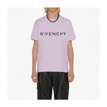 지방시 남성 크루넥 퍼플 반팔티 - Givenchy Mens Purple Short Sleeved Tshirts 