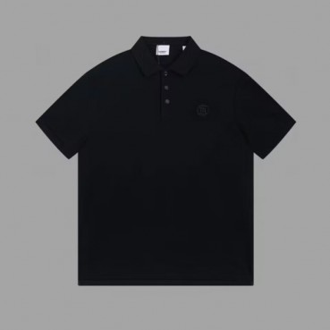 버버리 남성 블랙 크루넥 반팔티 - Burberry Mens Black Short Sleeved Tshirts 
