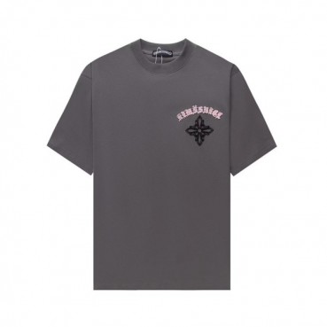 크롬하츠 남성 그레이 크루넥 반팔티 - Chrom Hearts Mens Gray Short sleeved Tshirts 