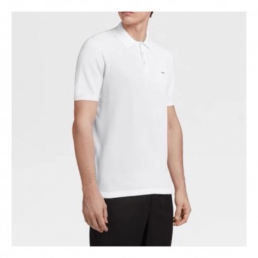 제냐 남성 화이트 폴로 반팔티 - Zegna Mens White Short sleeved Tshirts 