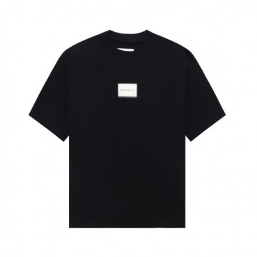 메종마르지엘라 남/녀 크루넥 블랙 반팔티 - Maison Margiela Unisex Black Tshirts 