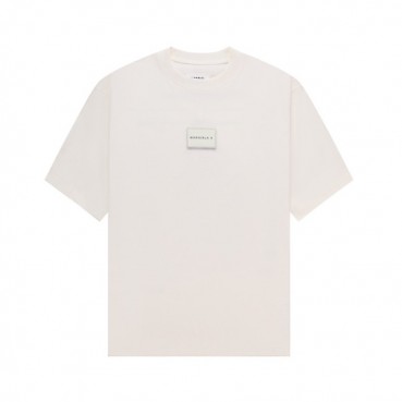 메종마르지엘라 남/녀 크루넥 아이보리 반팔티 - Maison Margiela Unisex Ivory Tshirts 