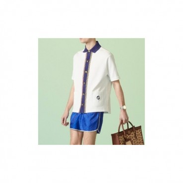 구찌 남/녀 화이트 폴로 반팔티 - Gucci Unisex White Short sleeved Tshirts 