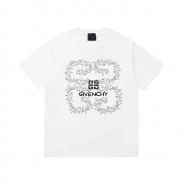 지방시 남성 크루넥 화이트 반팔티 - Givenchy Mens White Short Sleeved Tshirts 