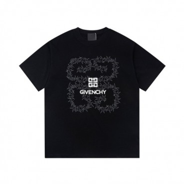 지방시 남성 크루넥 블랙 반팔티 - Givenchy Mens Black Short Sleeved Tshirts 