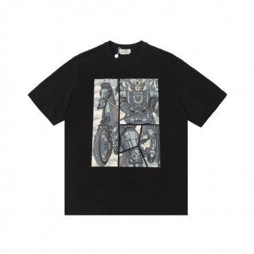 에르메스 남성 블랙 크루넥 반팔티 - Hermes Mens Black Short sleeved Tshirts 