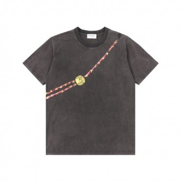 샤넬 남/녀 크루넥 그레이 반팔티 - Chanel Unisex Gray Tshirts 
