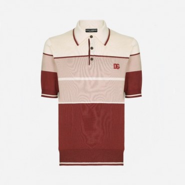 돌체앤가바나 남성 브라운 폴로 반팔티 - Dolce&Gabbbana Mens Brown Tshirts 