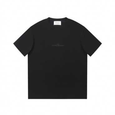 메종마르지엘라 남/녀 크루넥 블랙 반팔티 - Maison Margiela Unisex Black Tshirts 