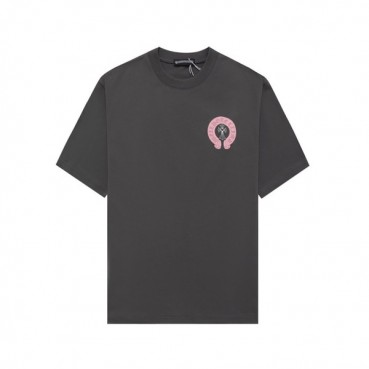 크롬하츠 남성 그레이 크루넥 반팔티 - Chrom Hearts Mens Gray Short sleeved Tshirts 