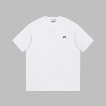 지방시 남성 크루넥 화이트 반팔티 - Givenchy Mens White Short Sleeved Tshirts 