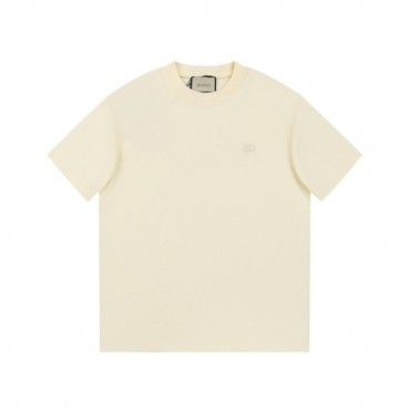 구찌 남/녀 아이보리 크루넥 반팔티 - Gucci Unisex Ivory Short sleeved Tshirts 