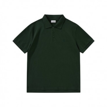입생로랑 남성 그린 폴로 반팔티 - Saint laurent Green Short sleeved Tshirts 