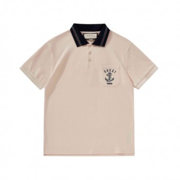 구찌 남/녀 아이보리 폴로 반팔티 - Gucci Unisex Ivory Short sleeved Tshirts 