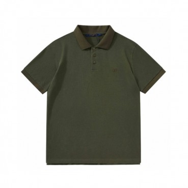 루이비통 남성 카키 폴로 반팔티 - Louis vuitton Mens Khaki Polo Tshirts 