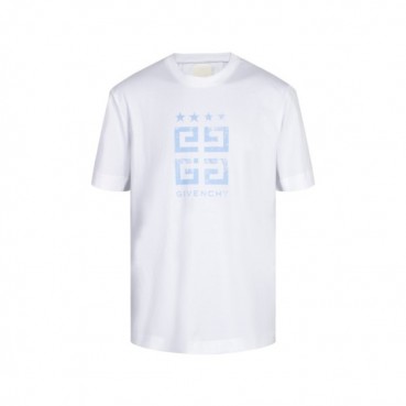 지방시 남성 크루넥 화이트 반팔티 - Givenchy Mens White Short Sleeved Tshirts 