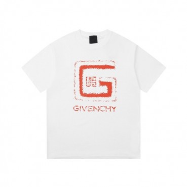 지방시 남성 크루넥 화이트 반팔티 - Givenchy Mens White Short Sleeved Tshirts 