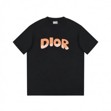 디올 남성 블랙 크루넥 반팔티 - Dior Mens Black Short sleeved Tshirts 