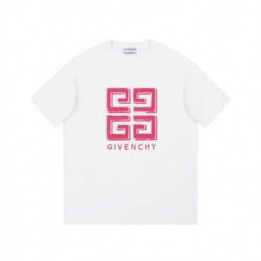 지방시 남성 크루넥 화이트 반팔티 - Givenchy Mens White Short Sleeved Tshirts 