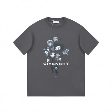 지방시 남성 크루넥 그레이 반팔티 - Givenchy Mens Gray Short Sleeved Tshirts 