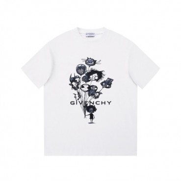 지방시 남성 크루넥 화이트 반팔티 - Givenchy Mens White Short Sleeved Tshirts 
