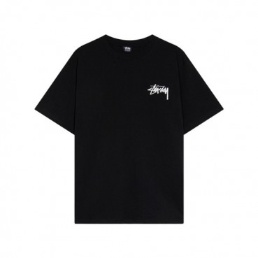 스터시 남성 블랙 크루넥 반팔티 - Stussy Mens Black Short sleeved Tshirts 
