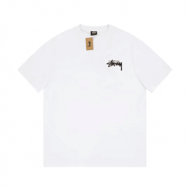 스터시 남성 화이트 크루넥 반팔티 - Stussy Mens White Short sleeved Tshirts 