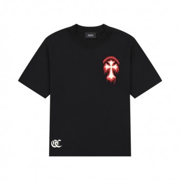 크롬하츠 남성 블랙 반팔티 - Chrom Hearts Mens Black Short sleeved Tshirts 
