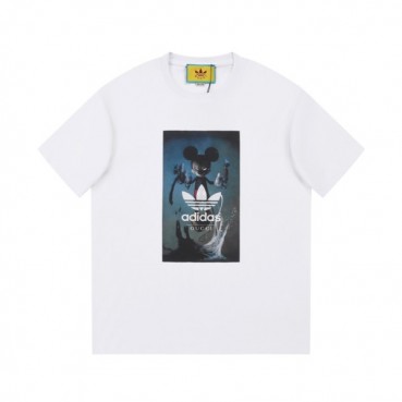 구찌 남/녀 화이트 크루넥 반팔티 - Gucci Unisex White Short sleeved Tshirts 