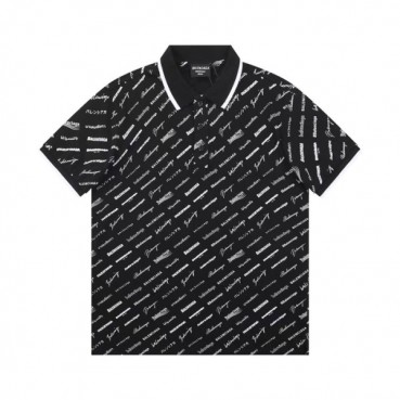 발렌시아가 남성 블랙 폴로 반팔티 - Balenciaga Mens Black Short sleeved Tshirts 