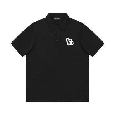 돌체앤가바나 남성 블랙 폴로 반팔티 - Dolce&Gabbana Mens Black Tshirts 