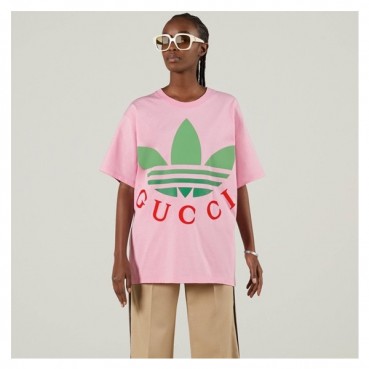 구찌 여성 핑크 크루넥 반팔티 - Gucci Womens Pink Short sleeved Tshirts 