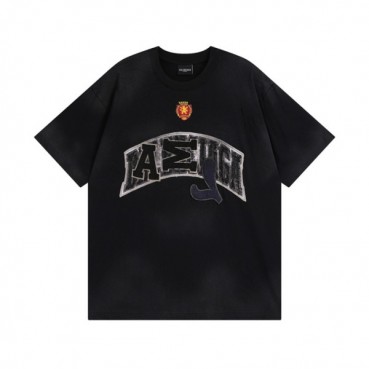발렌시아가 남성 블랙 크루넥 반팔티 - Balenciaga Mens Black Short sleeved Tshirts 