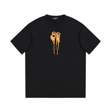발렌시아가 남성 블랙 크루넥 반팔티 - Balenciaga Mens Black Short sleeved Tshirts 