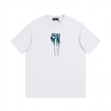발렌시아가 남성 화이트 크루넥 반팔티 - Balenciaga Mens White Short sleeved Tshirts 