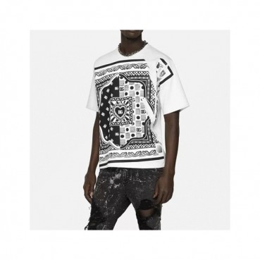 돌체앤가바나 남성 화이트 크루넥 반팔티 - Dolce&Gabbana Mens White Tshirts 