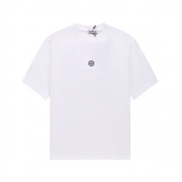 스톤아일랜드 남성 화이트 크루넥 반팔티 - Stone Island Mens White Tshirts 