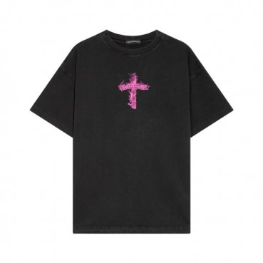 크롬하츠 남성 블랙 반팔티 - Chrom Hearts Mens Black Short sleeved Tshirts 