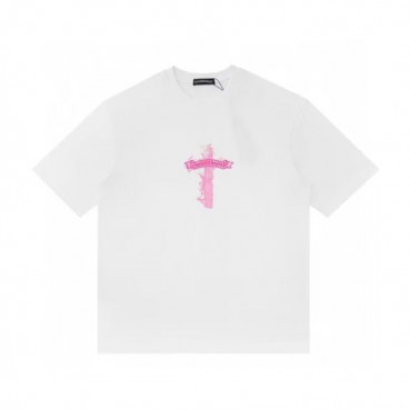 크롬하츠 남성 화이트 반팔티 - Chrom Hearts Mens White Short sleeved Tshirts 