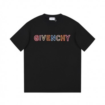 지방시 남성 크루넥 블랙 반팔티 - Givenchy Mens Black Short Sleeved Tshirts 
